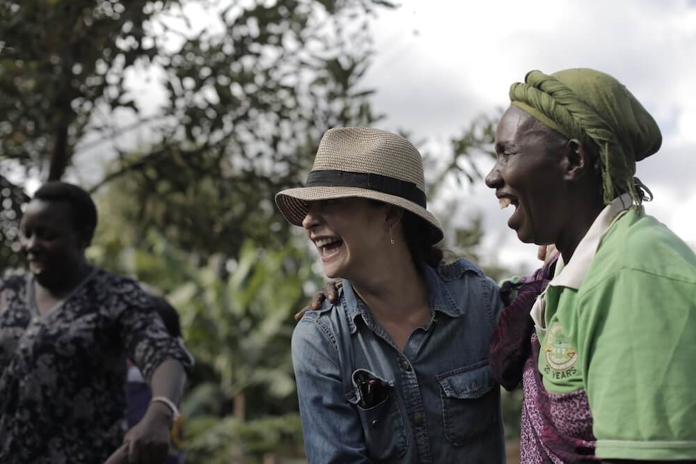 women laughing in kenya
