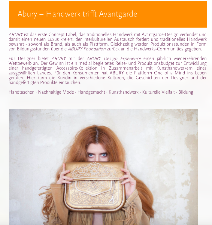 ABURY Berber Bags featured in 5 Sustainable Christmas Gift Ideas on Uberdentellerand Blog