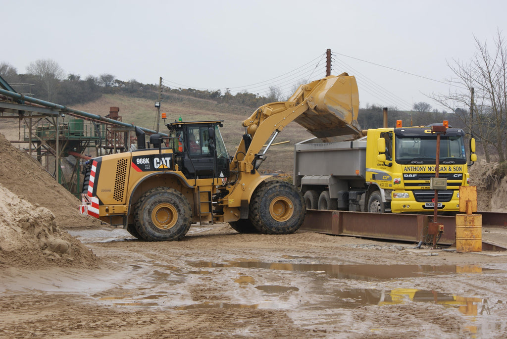 a photo of our lovely loader in action