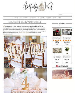 wedding blog ideas and decor feature