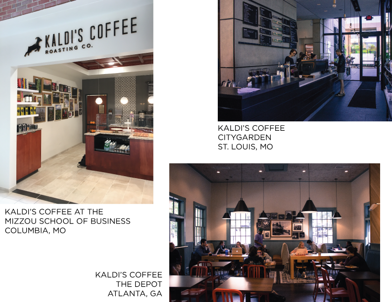 Kaldi's Coffee Shop the Depot, Mizzou, and Citygarden