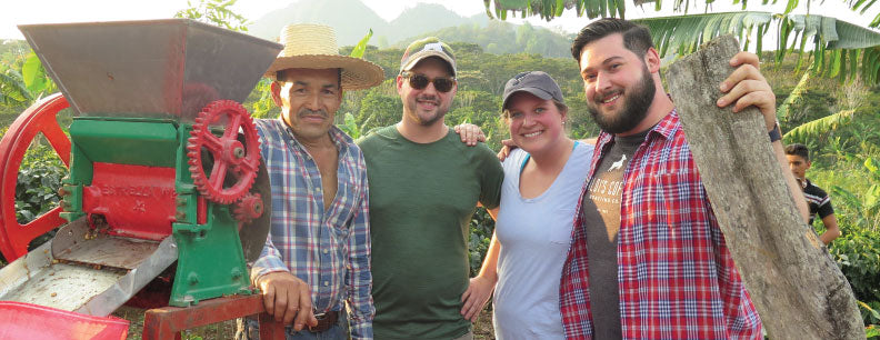 Kaldi's Coffee Team Members with producers in Honduras