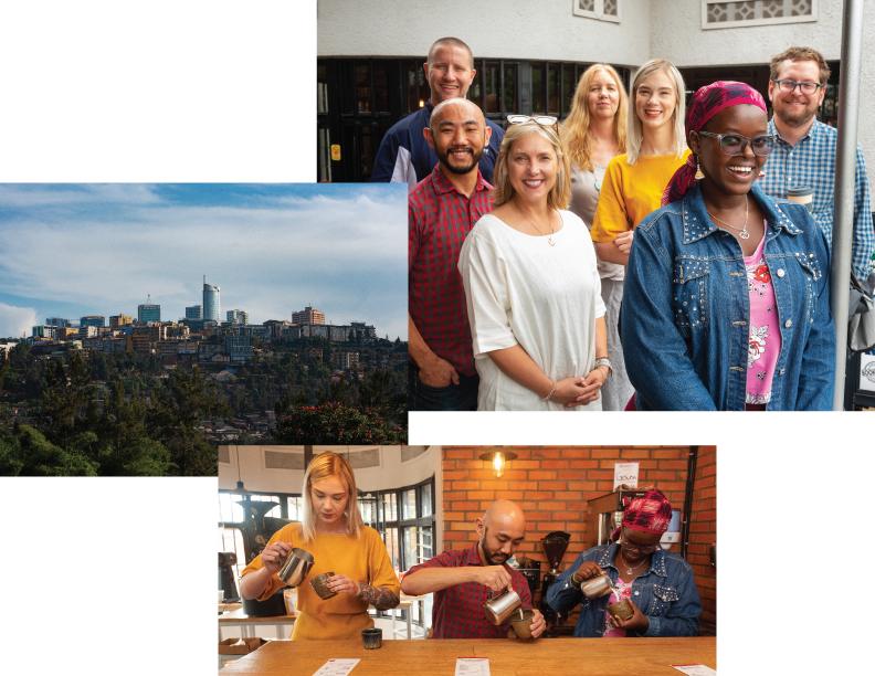 Pictures from our visit to Rwanda. Making Coffee with Smayah. 