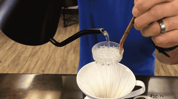 Using a Melodrip Coffee Tool with a V60 Pour Over Coffee Maker