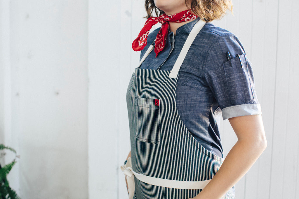 hickory striped apron