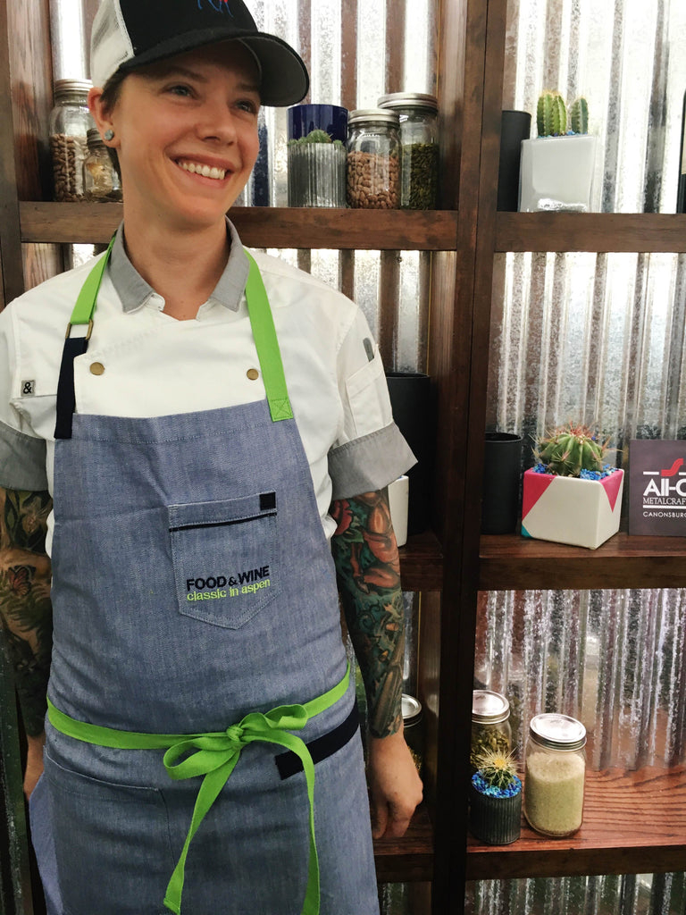 Custom aprons for food and wine classic 2016