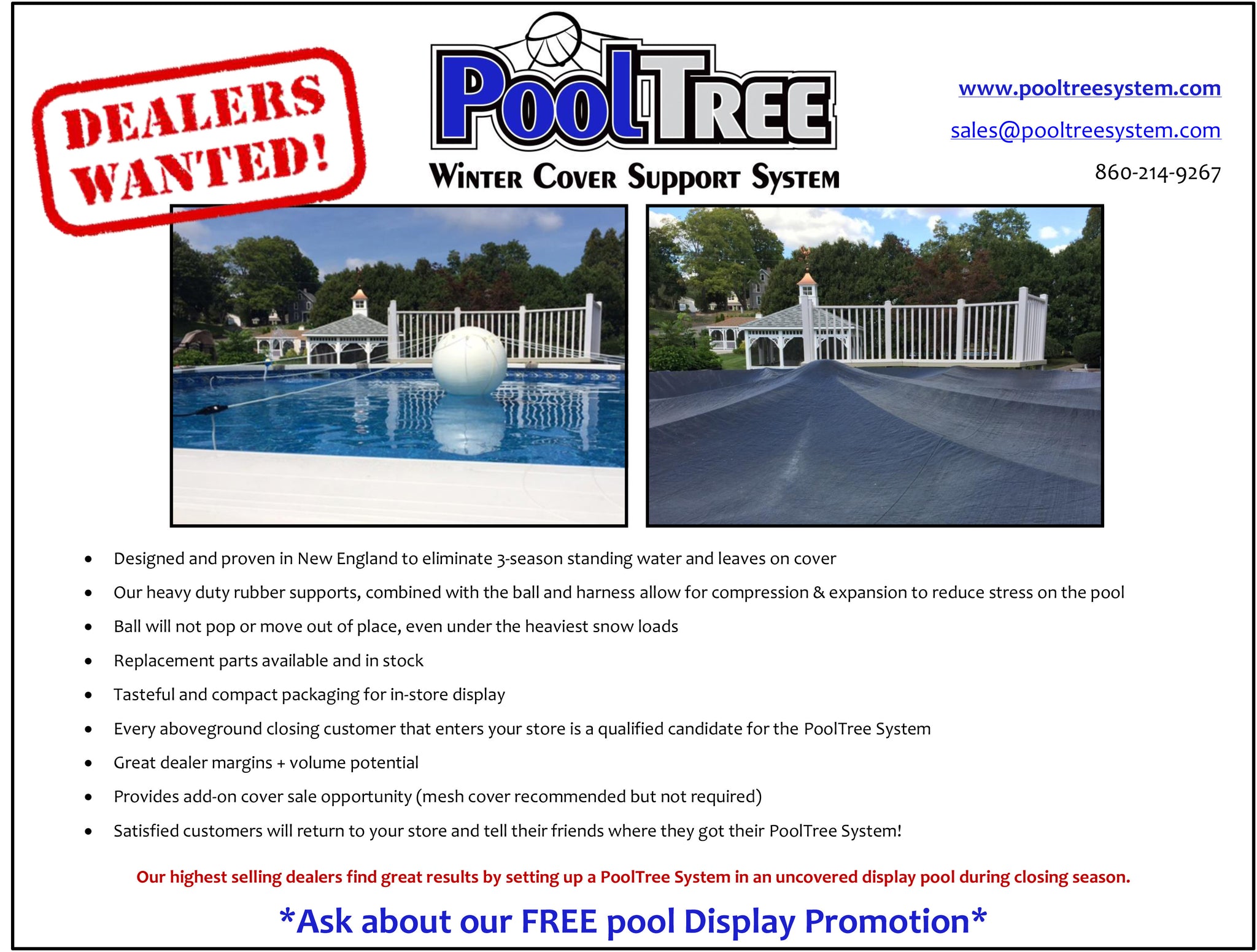 Pooltree system, pool tree system, winter cover system, aboveground pools, above ground pool, pool pillow, pool cover,  mesh cover, pool closing, pool winterization, support system, swimming pool, winter pool cover,  winterizing, air pillow, pool accessory, round pool, cover pillow, pool equipment, swimline, in the swim, pool mate, pillow pal, swim central, porous cover, pool pump, pool winter cover, pool cover support, pool closing kit, oval pool, ball, ball cover system, harness, bungee