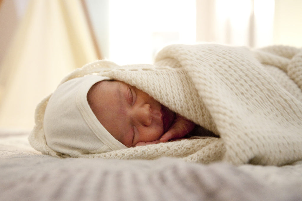 mantita de lana orgánica para bebés