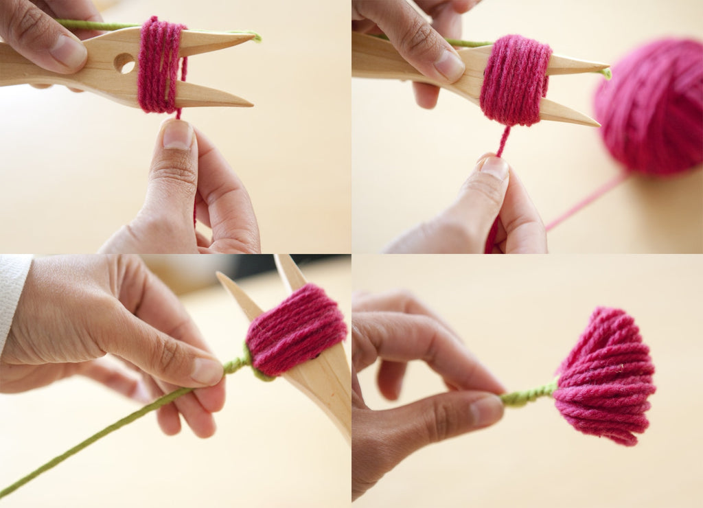 tutorial flor de lana paso2