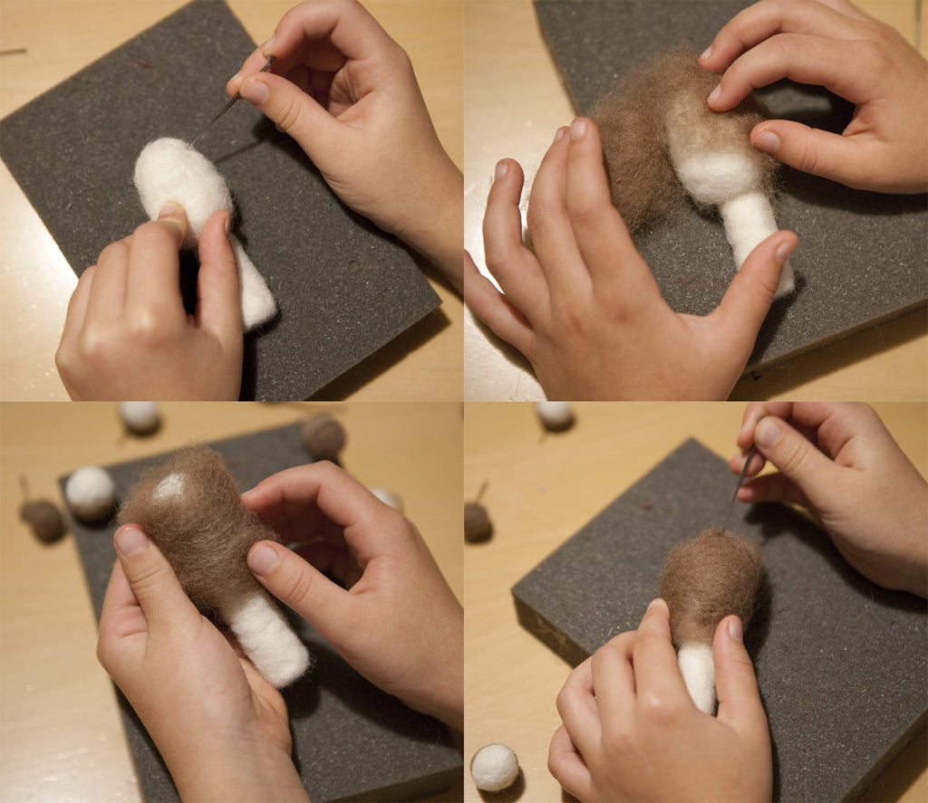 tutorial seta lana cardada paso 4
