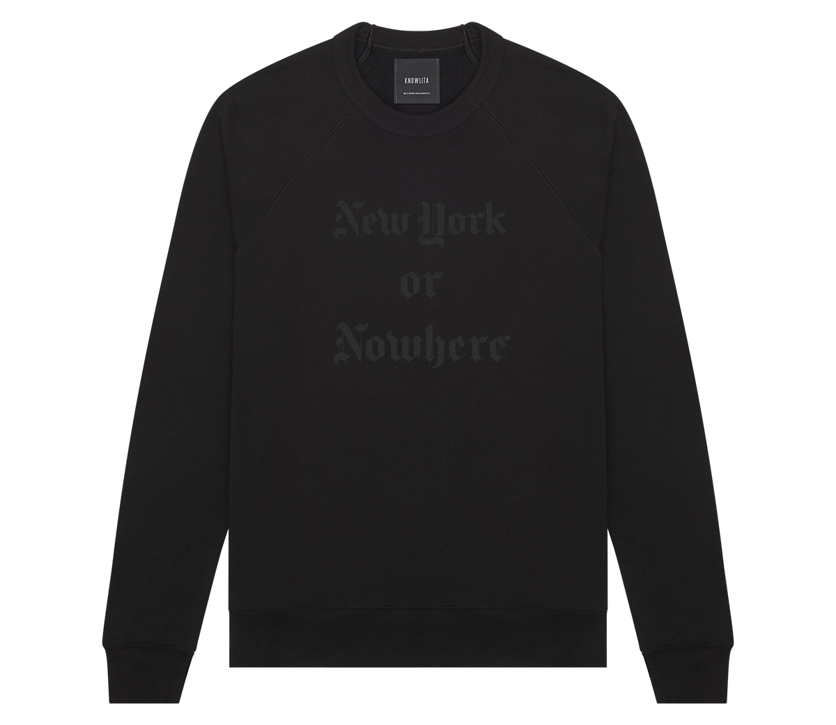 new york or nowhere03 "times" crew (black/black)