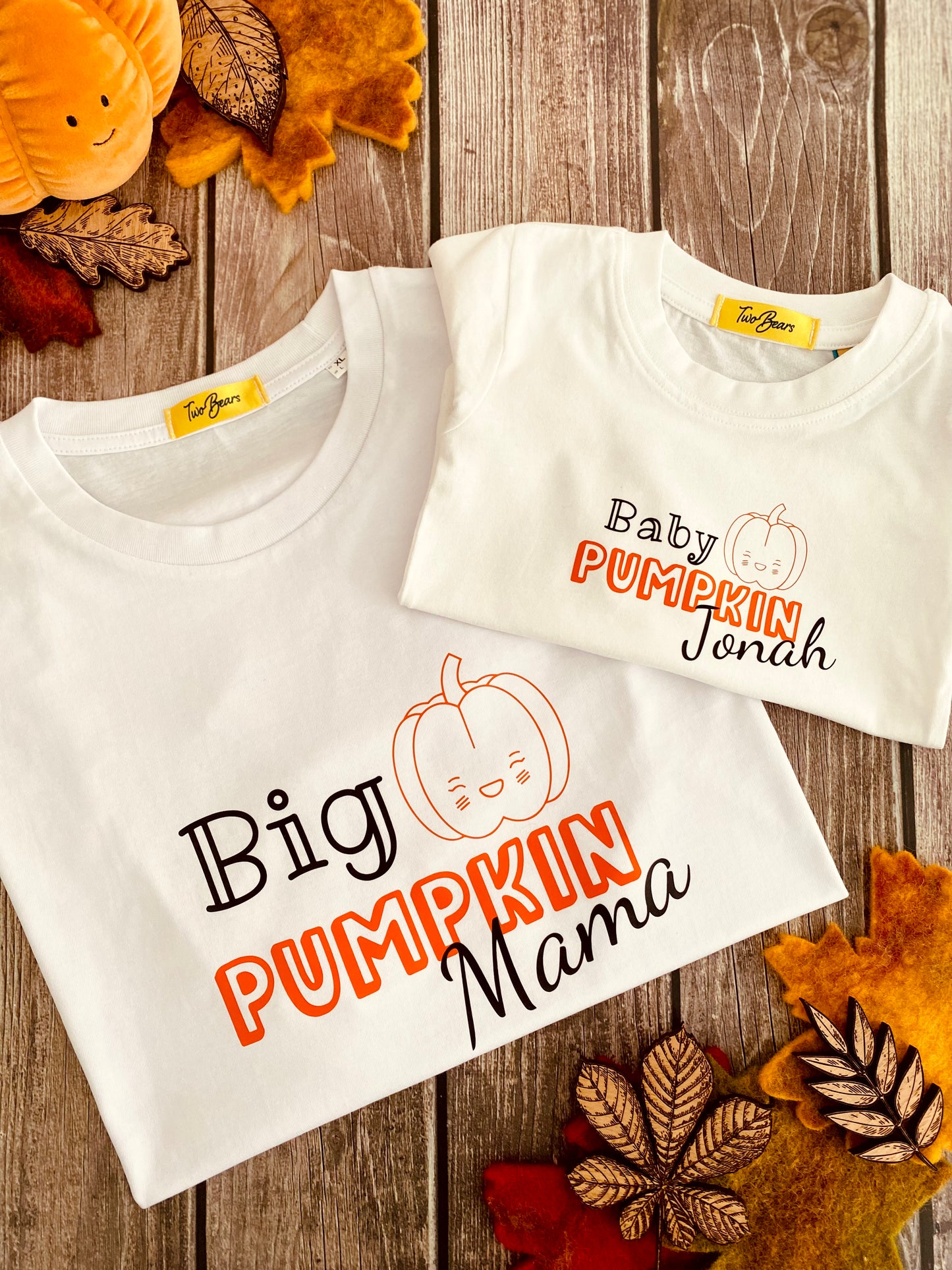 Grown Ups Unisex Pumpkin Personalised Tee