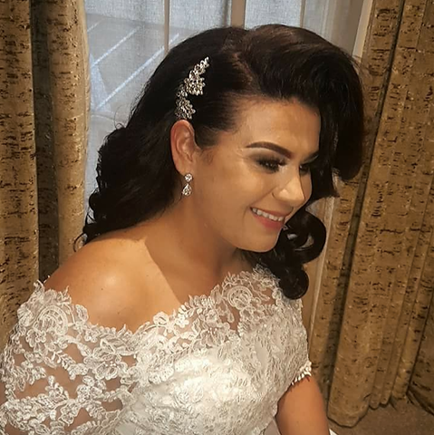 Real bride wears Jodie earrings