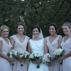 bridesmaids wearing Ariel set