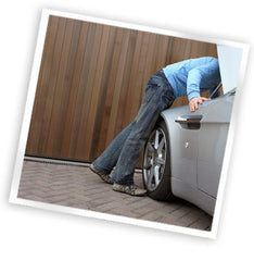 Image of someone looking under a car to show you can't look inside of an organic mattress