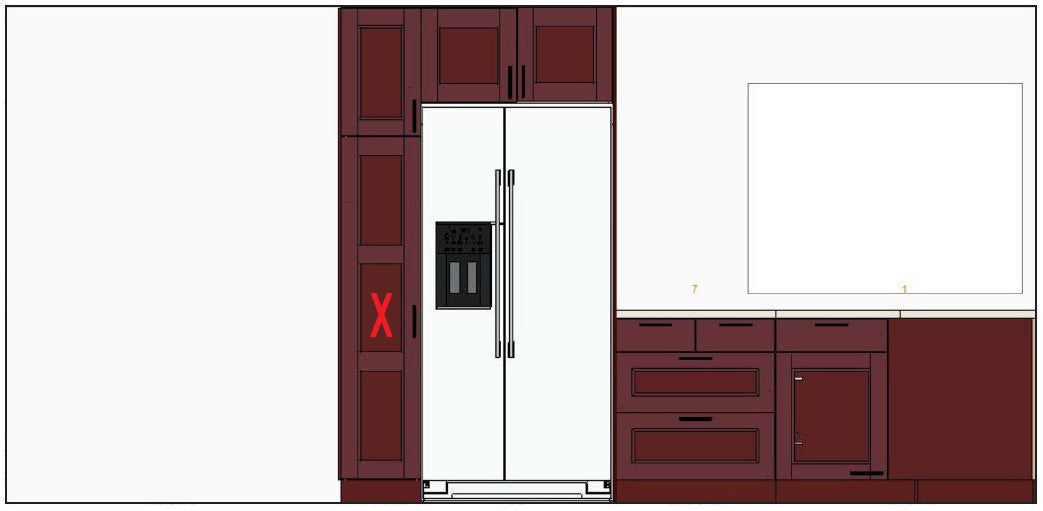 Semihandmade Warped Door Solution Akurum Cabinet Before