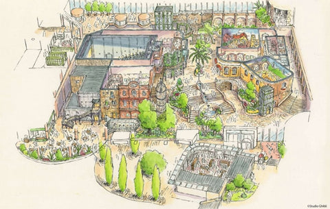 Plans for the Big Ghibli Warehouse Studio Ghibli Themepark Map