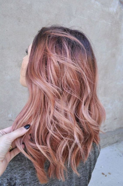 Rose gold, hair