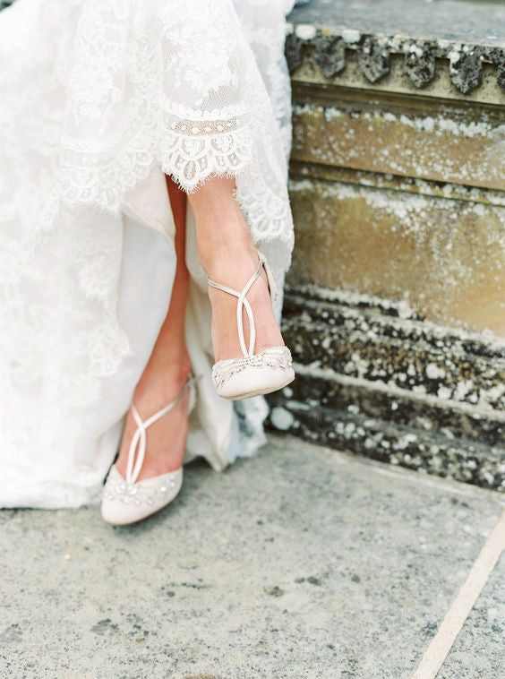 Emmy London Cecile Bridal Shoes on Feet