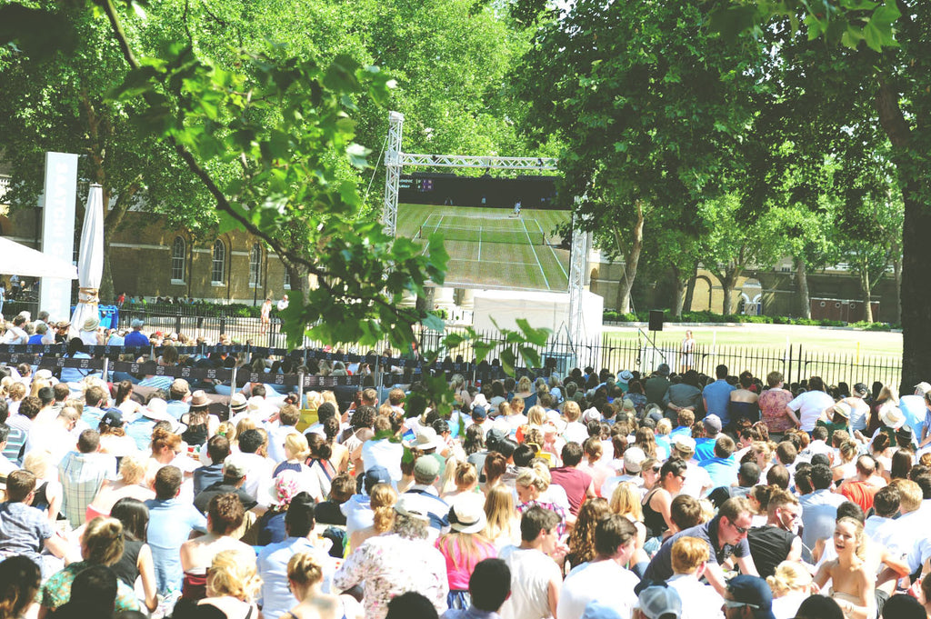 Watching Wimbledon on The Duke Of York Square