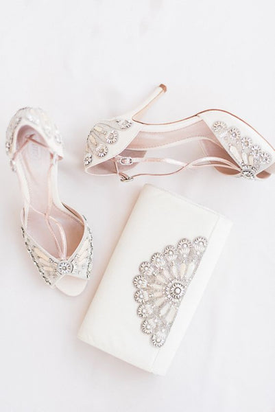 Francesca Bridal Shoes and Clutch Bag