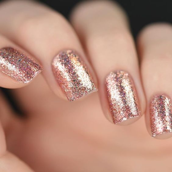 Rose gold, nails