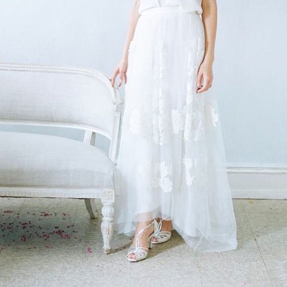 Leila Silver Bridal Sandals by Emmy London