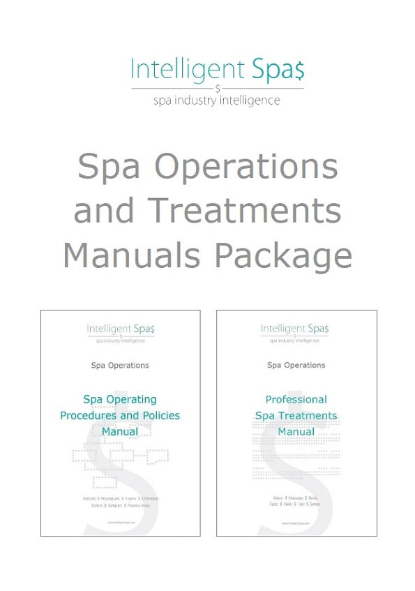 Spa Operations And Treatments Manuals Package Intelligent Spas Pte Ltd