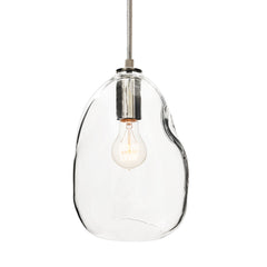 Bubble handblown glass pendant light