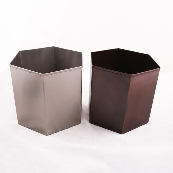 Hand Welded Metal Waste Baskets For The Office And Bathroom Geometric Decor Trends