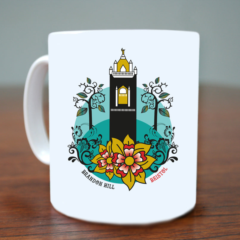 Cabot Tower at Brandon Hill Mug by Susan Taylor | The Bristol Shop