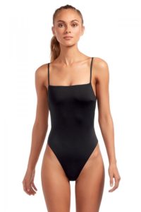 Vitamin A Black Edie Bodysuit One Piece Swimwear
