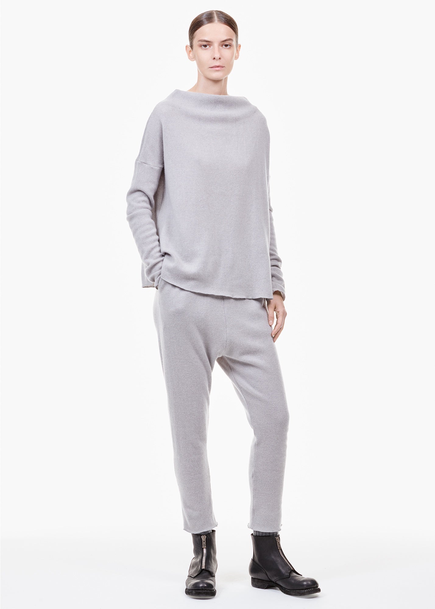 New Basic Cashmere Pant Gray - TIINA the STORE