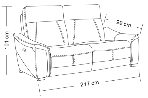 1705 Recliner Sofa