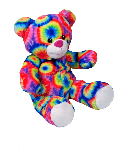 multi colored teddy bear