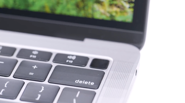 Close-up-view-of-the-MacBook-Air’s-new-Touch-ID-fingerprint-sensor