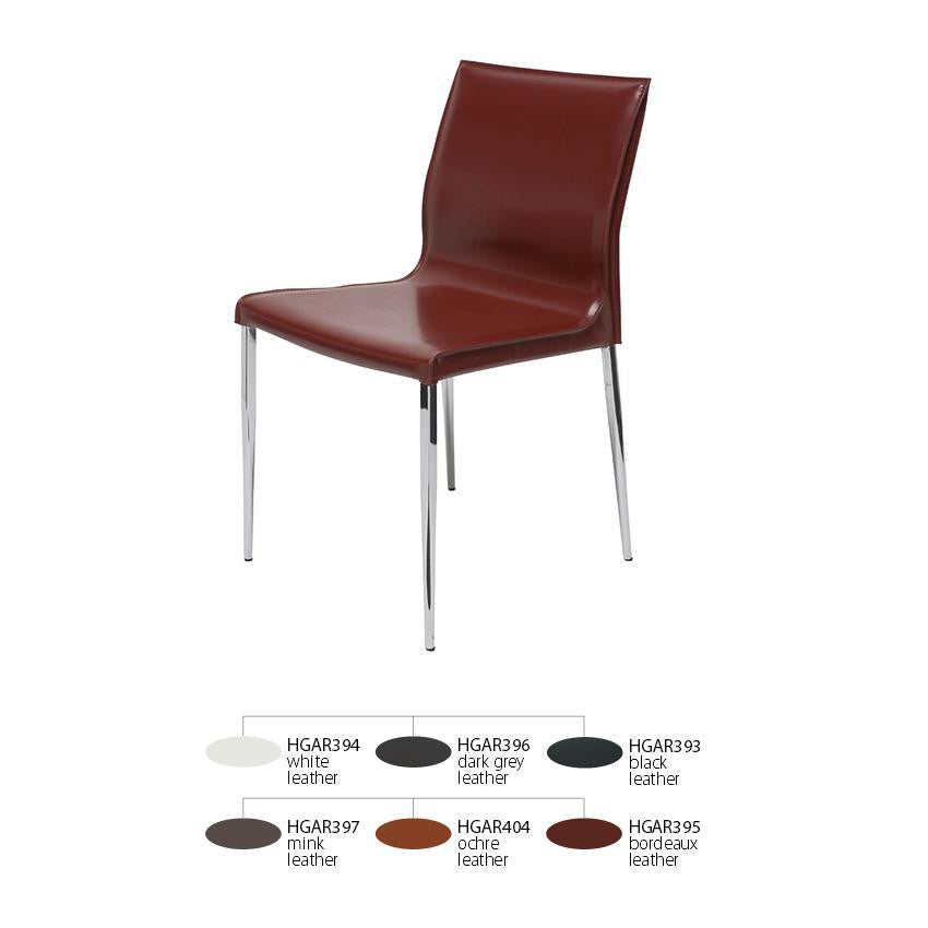 colter leather dining chair