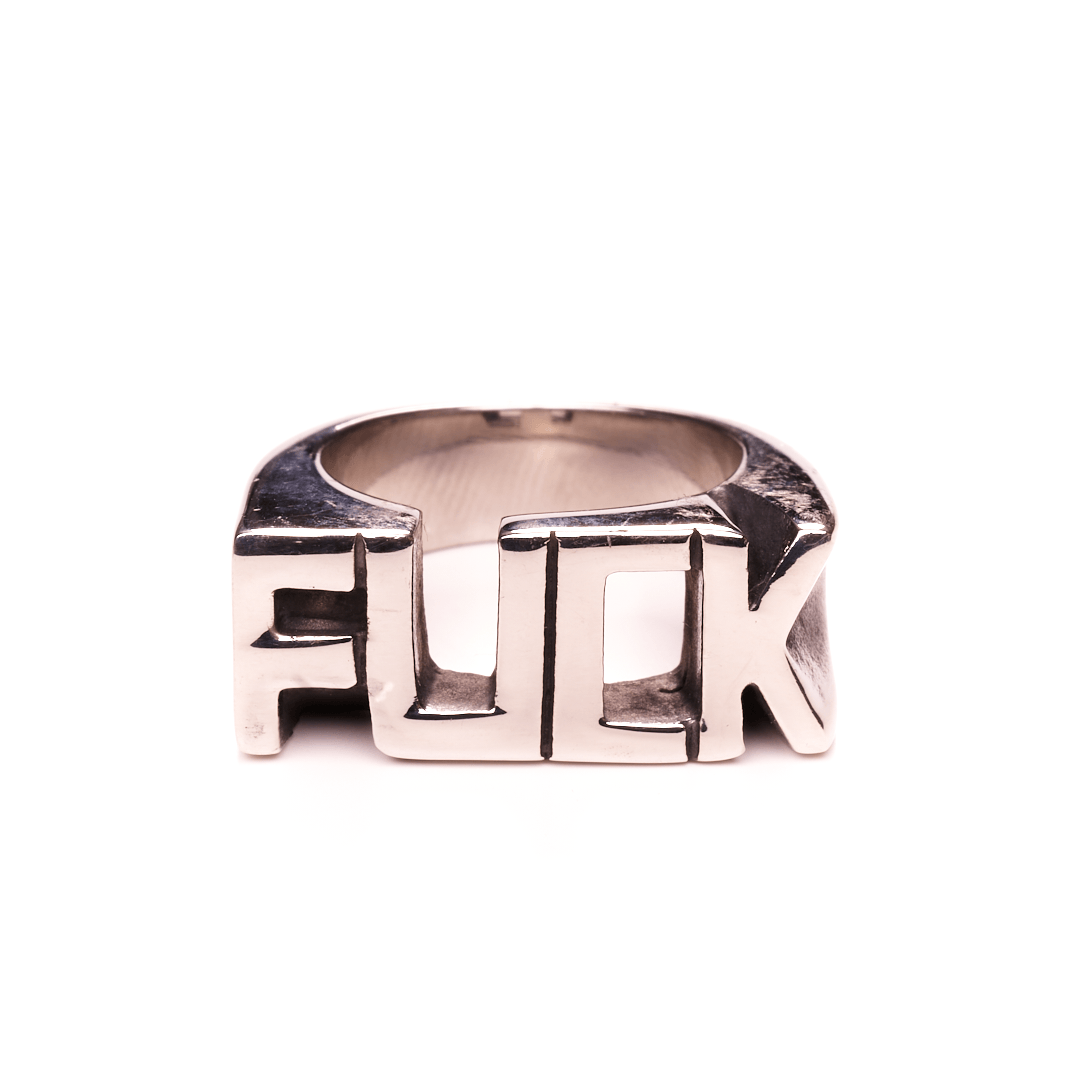FUCK Style Stainless Steel Ring | The Alley Chicago