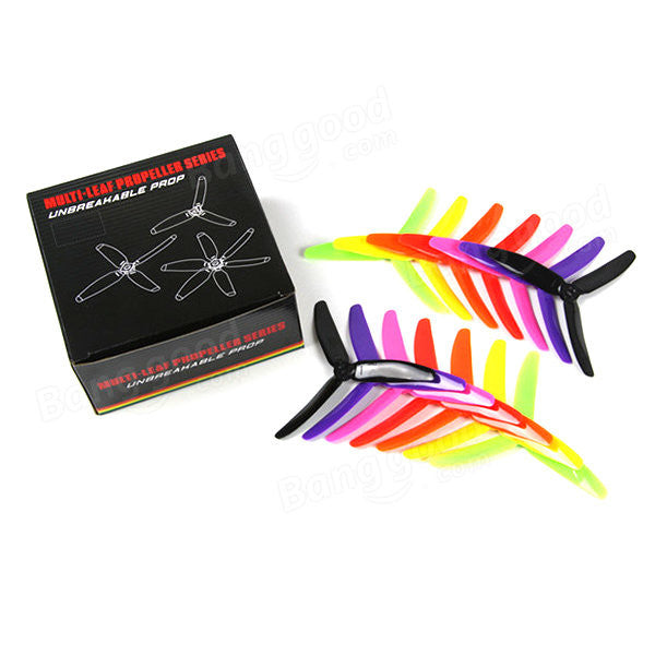 7pairs 3-blade propeller 5 inch 5040 5*4*3 5x4x3 Plastic Multi-Color for Drone 