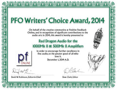 Positive Feedback Online Writer's Choice Award 2014
