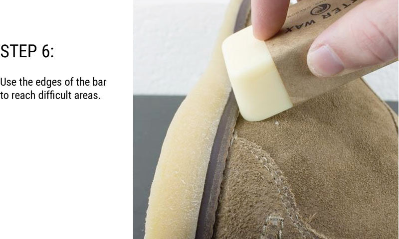Step 6: Use the edges of the bar to reach difficult areas.