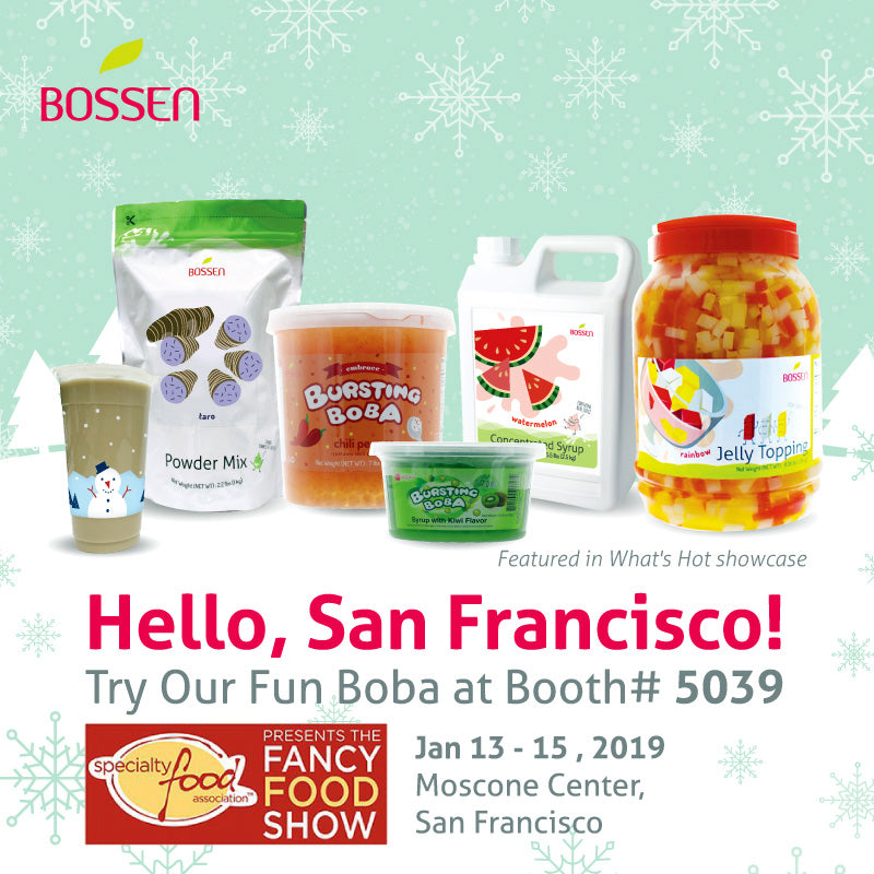 Winter Fancy Food Show January 13-15, 2019 Bossen Booth 5039
