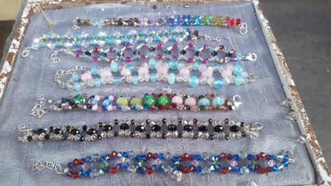 Woven Crystal Bracelets