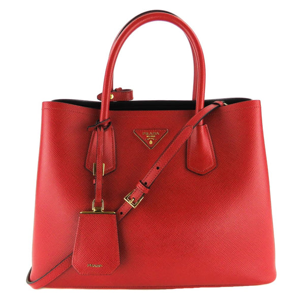 prada red saffiano bag