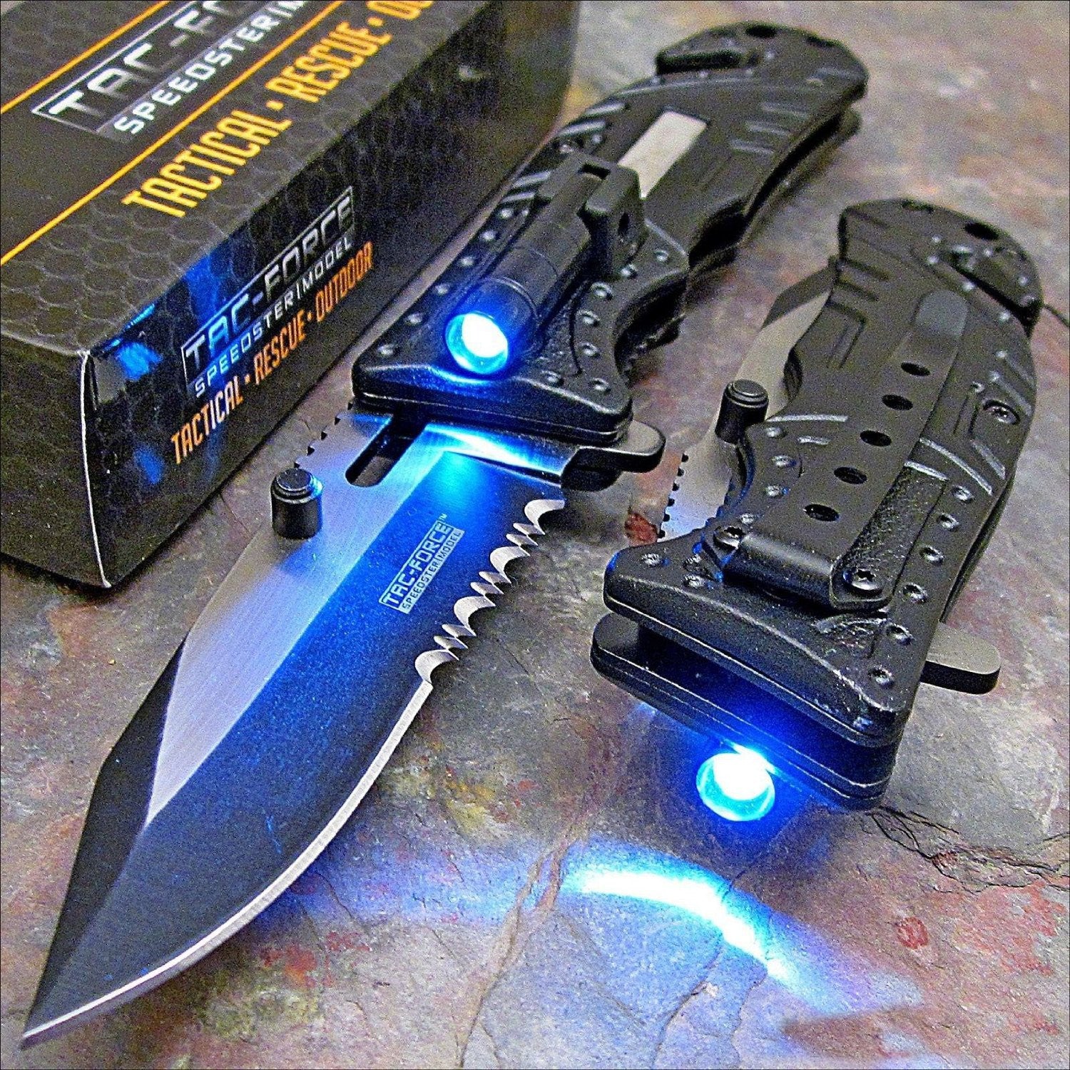 På jorden jeg fandt det fordampning LED Tactical Knife – OddGifts.com