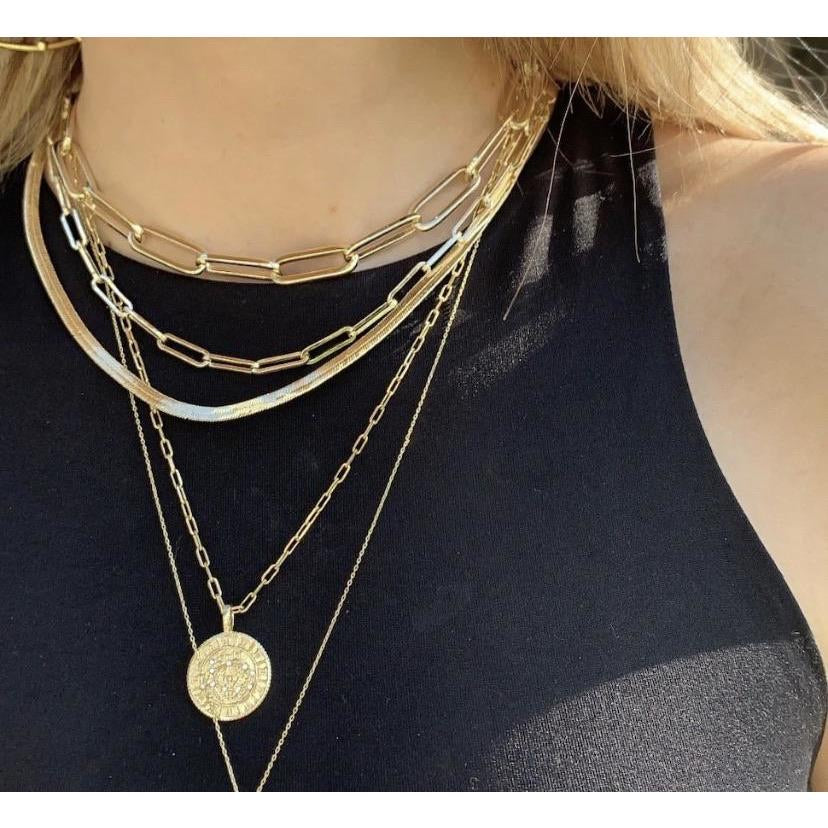 Layering Gold Necklaces – Fig Jewelry Accessories