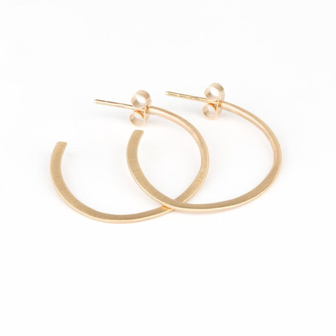 gold hoop stud earrings