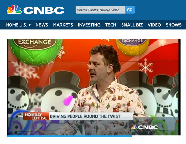 christmas shirt on CNBC