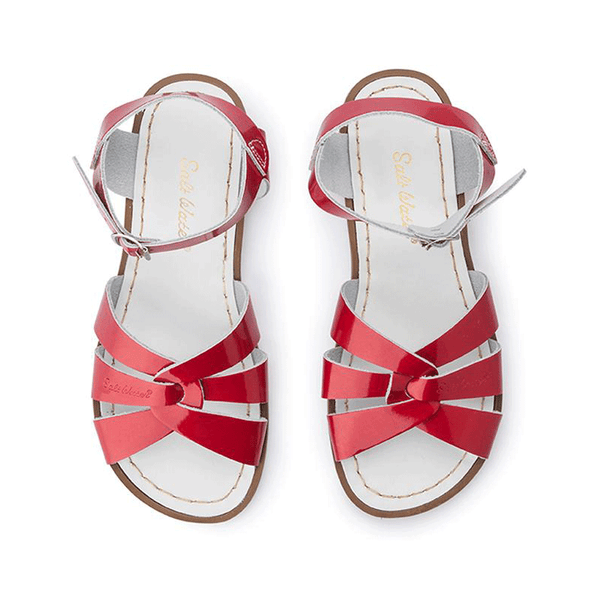 saltwater sandals candy red