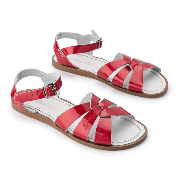 saltwater sandals candy red